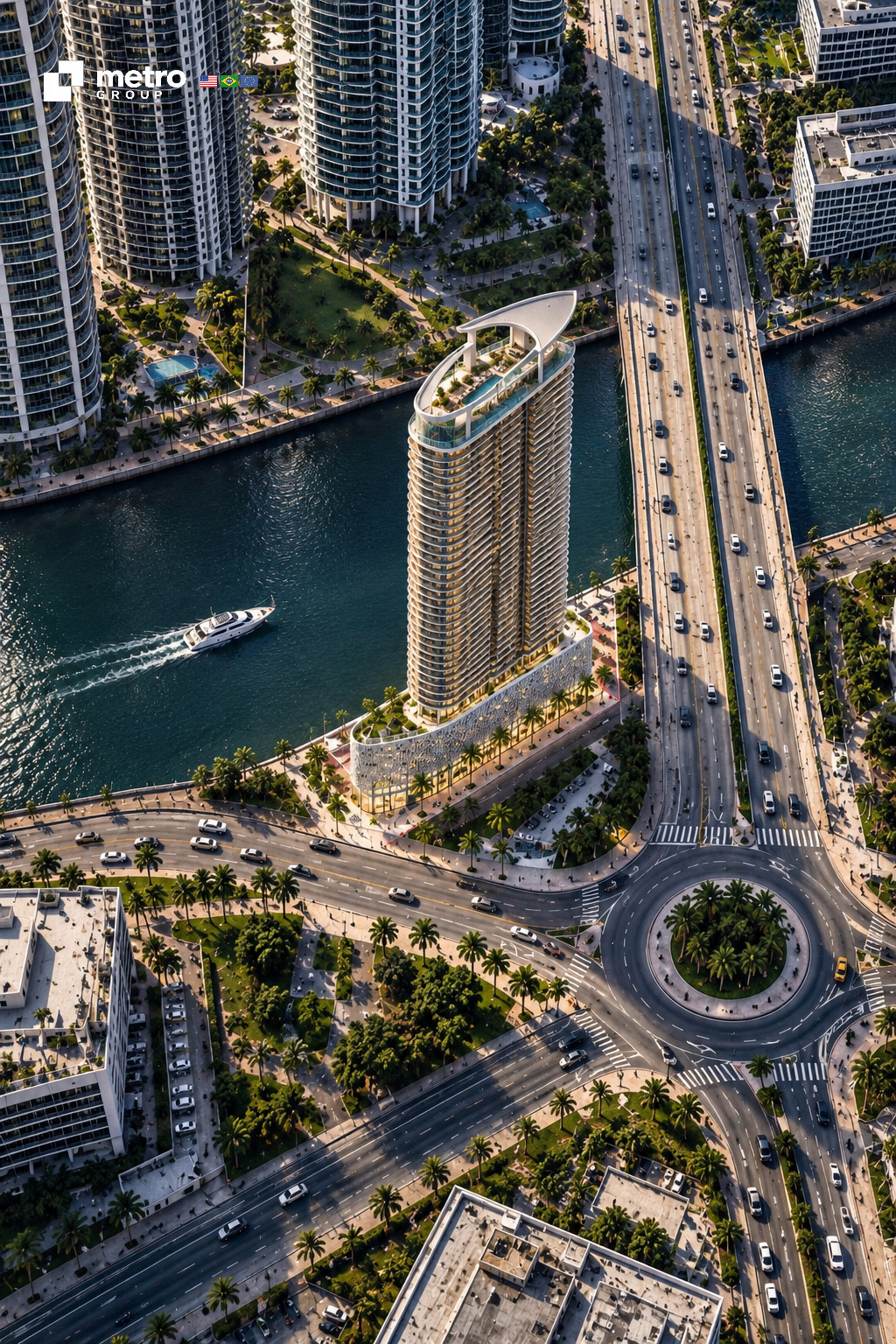 Master plan do empreendimento Edge Brickell